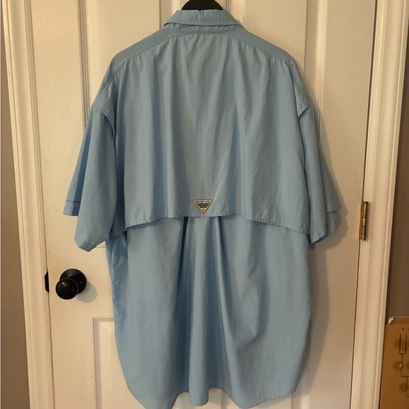 Columbia Bahama Light Blue PFG Short-sleeve Shirt Sz XL - Picture 3 of 7